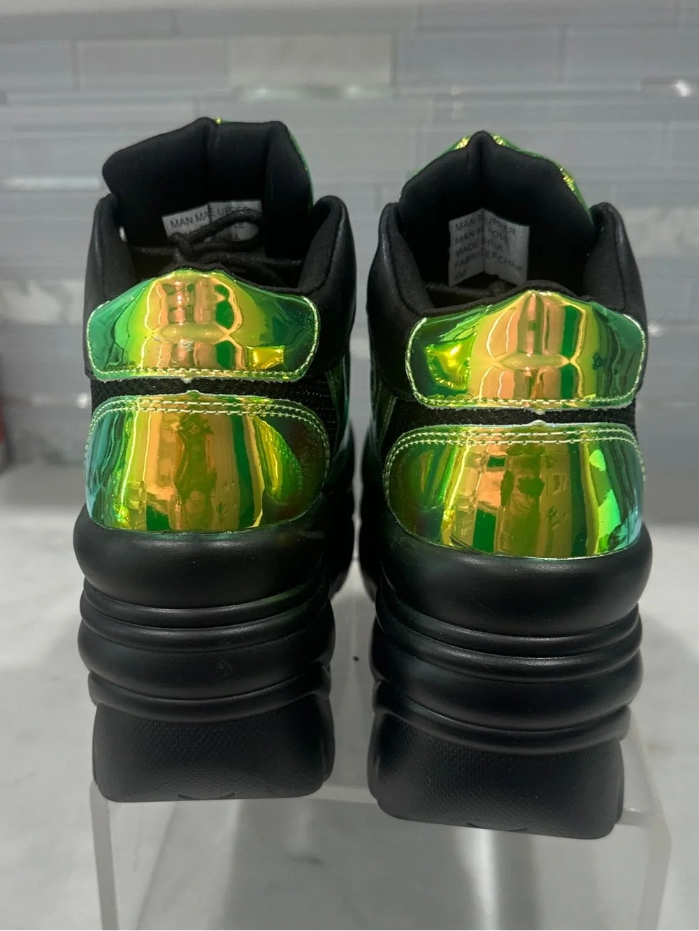 NWOT YRU Matrixx Lime Green Platform Sneakers | Size 6